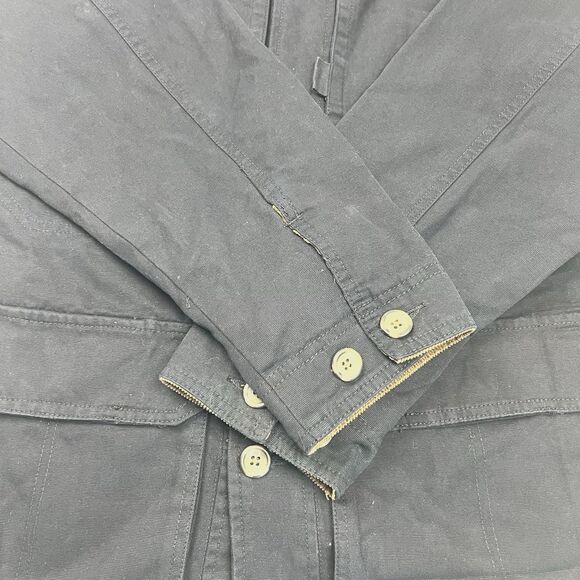 Cabela's Outdoor Gear Barn Coat Mens XL Tall Black Chore Corduroy Jacket - Picture 2 of 12